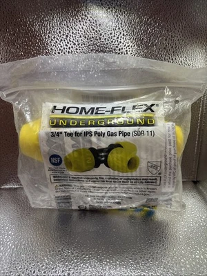 Home-Flex  3/4" Tee Underground for IPS Poly Gas Pipe SDR 11 18-401-007 New - Image 1 of 4