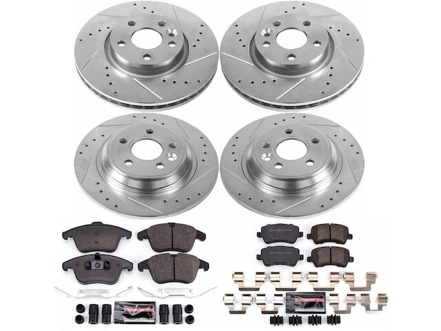 Kit de pastillas de freno y rotor delanteras y traseras para Volvo XC70 2009 KH392PR 2008-2016 Foto 1 de 1