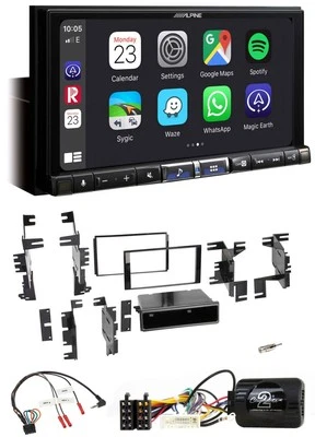 Alpine 2DIN DAB USB Lenkrad Bluetooth Autoradio für Nissan Cube Frontier Juke Na - Bild 1 von 4