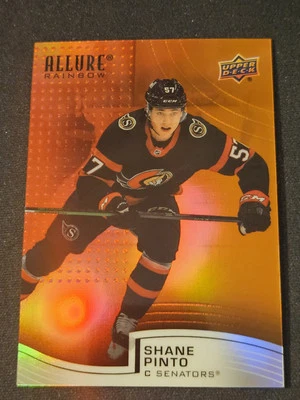 21-22 Allure Shane Pinto Color Flow Rookie Red-Orange 🌈🌈🌈 Ottawa Senators  - Image 1 of 2