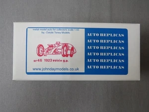 1:43 AUTO REPLICAS A.R. 46 1923 VOISIN G.P. WHITE METAL KIT - Picture 1 of 7