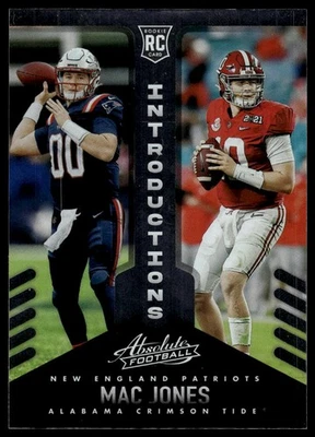 2021 Panini Absolute #INT-9 Mac Jones Introductions - Image 1 of 2