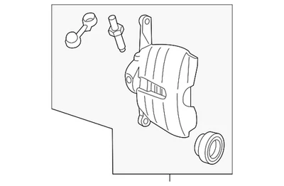 Pinça Volkswagen genuína 5G0-615-124-A - Imagem 1 de 3