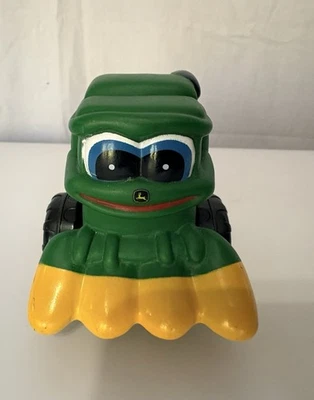 John Deer Happy Face ERTL Máquina Agrícola Verde y Amarillo Tractor Juguete Niños Foto 1 de 4
