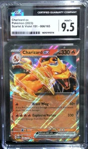 Pokémon Karte Graded 9.5 Mint+ Charizard ex (2023) - Scarlet & Violet 151 006/165 - Bild 1 von 1