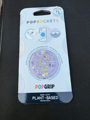 PopSockets Soporte de agarre para teléfono a base de plantas Campos púrpuras POPGRIP Popsocket Foto 1 de 3