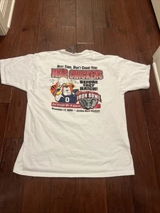 Camicia Alabama Crimson Tide Iron Bowl XL Auburn doppio lato 2001 - Foto 1 di 8