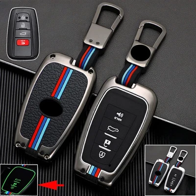 Zinc Alloy Silicone Car Key Case Cover For Toyota Camry Corolla RAV4 Highlander - Image 1 of 4