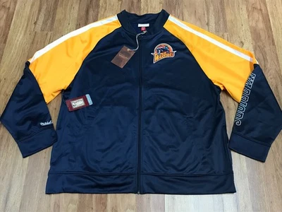 PARA HOMBRES 2XL - NUEVO Chaqueta Mitchell & Ness NBA Golden State Warriors Cremallera Foto 1 de 4