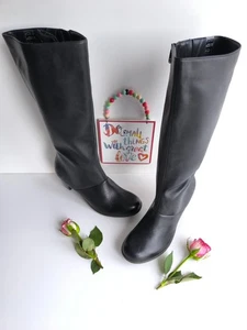 Rare Dr Martens Vanna midcalf heel ankle leather court boots UK7 EU41 US9 - Picture 1 of 11