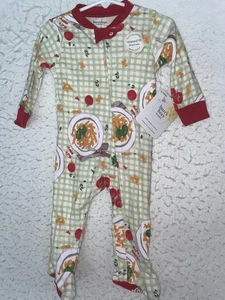 Pijama con cremallera Burt’s Bees de algodón orgánico para dormir 3-6 meses nuevo con etiquetas Amore - Imagen 1 de 4