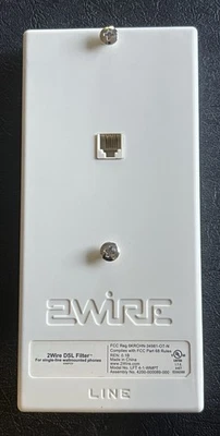 2 Wire DSL Filter Single Line Wall Mount LFT 4-1 WMPT NEW No Original Package - Image 1 of 3