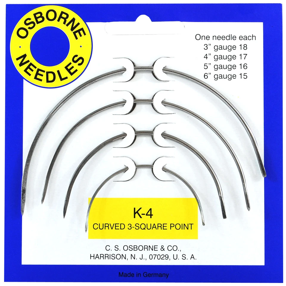 4 Polsternadel Stoffnadel Rundnadel Sattlernadel K-4 - Bild 1 von 1