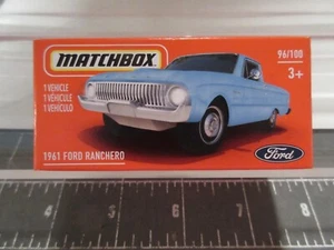 NIB 2000 MATTEL MATCHBOX METAL TOYS~1961"BLUE" FORD RANCHERO-GXPO9-DNK70-96/100 - Picture 1 of 5