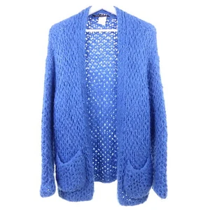 IRIS VON ARNIM Cardigan Grobstrick Knit Strickjacke Blau Gr. XS/S 34/36 - Bild 1 von 3