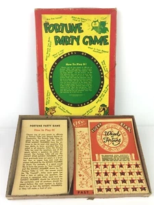 Vintage 1930s FORTUNE PARTY GAME Edward Smith Mfg Co Unused in Box - Picture 1 of 10