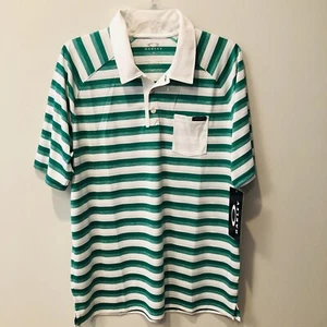 Oakley Golf Polo Ace Stripe Herren L grün/weiß Sittich - Bild 1 von 5