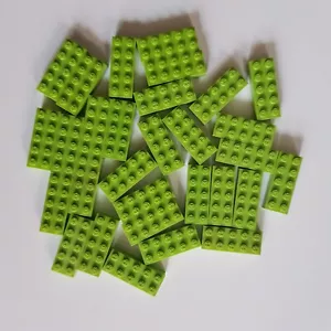 LEGO MODULEX 30 GRÜNE STEINE 2x5 MIT M LOGO AUF NIETEN - Bild 1 von 1