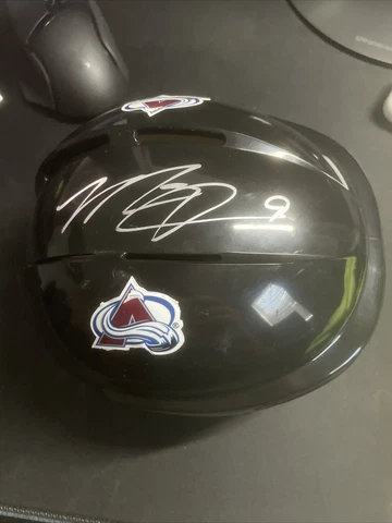 Matt Duchene Colorado Avalanche Autographed Black Mini Helmet Cover
