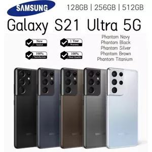 New Sealed Samsung Galaxy S21 Ultra 5G 128GB/ 256GB SM-G998U Factory Unlocked - Picture 1 of 9