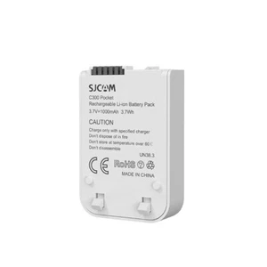 Original SJCAM C300 Backup Rechargable Li-on Battery 1000mAh Capacity White - Picture 1 of 3