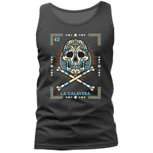 LA CALAVERA LOTERÍA MEXICANA TARJETA GRÁFICA CAMISETA SIN MANGAS - Imagen 1 de 11