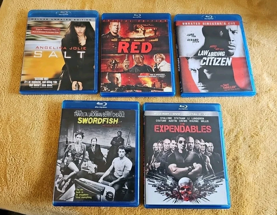 Law Abiding Citizen Bluray Lot (5) Swordfish Expendables Red Salt - Image 1 of 4