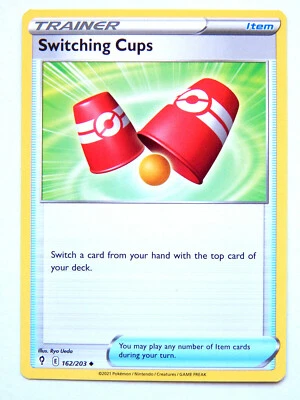 Switching Cups 162/203 (NM, Pokemon Card, Evolving Skies, 2021, Item, Uncommon) - Image 1 of 2