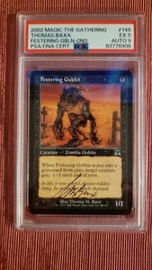 MTG Festering Goblin Onslaught 148/350 Artist Signed by Thomas Baxa PSA 5 - Picture 1 of 2