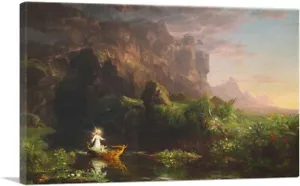 ARTCANVAS The Voyage of Life: Childhood 1842 Leinwand Kunstdruck von Thomas Cole - Bild 1 von 14