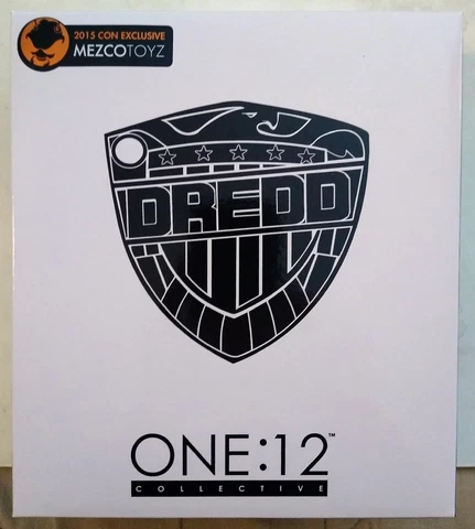 MEZCO One:12 2015 NYCC Exclusive B&W Judge Dredd Collective Action Figure Cover