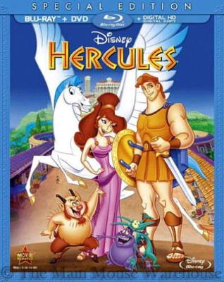 Disney Animated Greek Mythology Comedy Hercules Blu-ray DVD & Digital Copy Code - Image 1 of 2