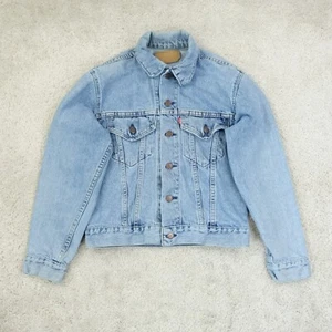 Levi Jeansjacke Small OHNE Handwärmer USA rot Fledermaus Vintage Trucker 70er - Bild 1 von 11