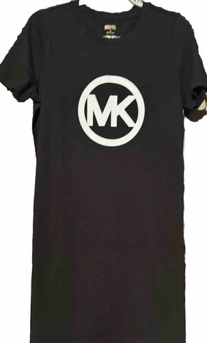 Abito donna Michael Kors maniche corte bianco logo nuovo con etichette taglia S; ret $ 98 00