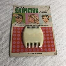 Vintage Hair Trimmer Comb Dead Stock In Package No.145 Home Barber Tool 1970s