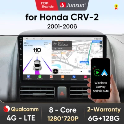 Für Honda CR-V II 2001-2006 Android14 Autoradio Carplay GPS NAVI BT DAB+ 6+128GB - Bild 1 von 4