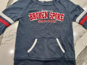 Woman’s Broken Spoke Saloon Motorcycle Sweatshirt Pullover Small - Picture 1 of 4