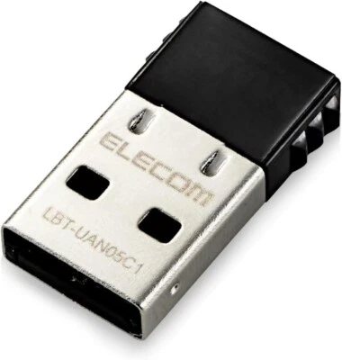 Elecom LBT-UAN05C1 Bluetooth 4.0 USB Adapter Black Japan - Image 1 of 4
