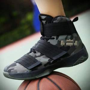 Sneakers uomo casual basket traspiranti verde mimetico taglia 8,5 - Foto 1 di 9