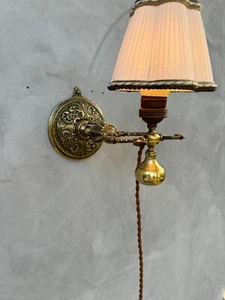 Bronze Gimbal Wall Lamp Ornate Ship Light Art Deco Style Wall Sconce - Picture 1 of 13