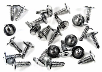 Chrysler Dodge Plymouth Mopar Chrome Trim Screws- Self Tap #8 x 1/2"- 25pcs #230 - Image 1 of 4