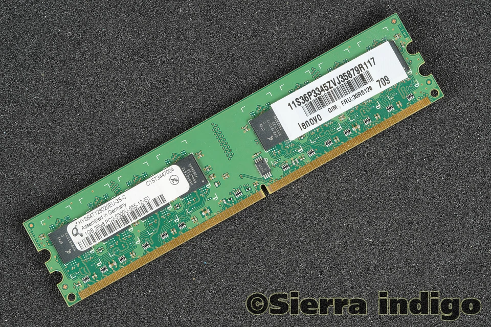 HYS64T128020EU-3S-C Qimonda 1GB PC2-5300U-555-12-E0 Memory RAM - Photo 1/1