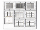 MU N-H00230 - 7 Industriefenster mit Tür & Fensterfolie weiß - Spur N - NEU