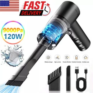 Wireless Vacuum Cleaner Car Handheld Vaccum Mini Power Suction USB Rechargeable - Picture 1 of 12