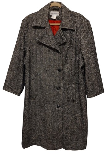 VETEMENTS Jessica London cappotto lana donna taglie forti venti nero bianco invernale caldo lungo