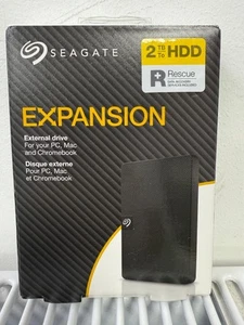 Disque dur externe mobile Seagate Expansion 2 To noir - USB3.0 PC MAC Chrome - Photo 1/19