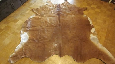 Kuhfell Rindsleder Echtfell braun ca. 200 x 200 cm - Bild 1 von 4