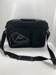 Quiksilver Bolso Bandolera Mensajero Portátil Negro Correa Ajustable Cremallera - Imagen 1 de 19
