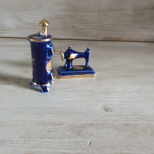Limoges Castel Miniature Porcelain Collectibles Blue Gold Made in France - Picture 1 of 22