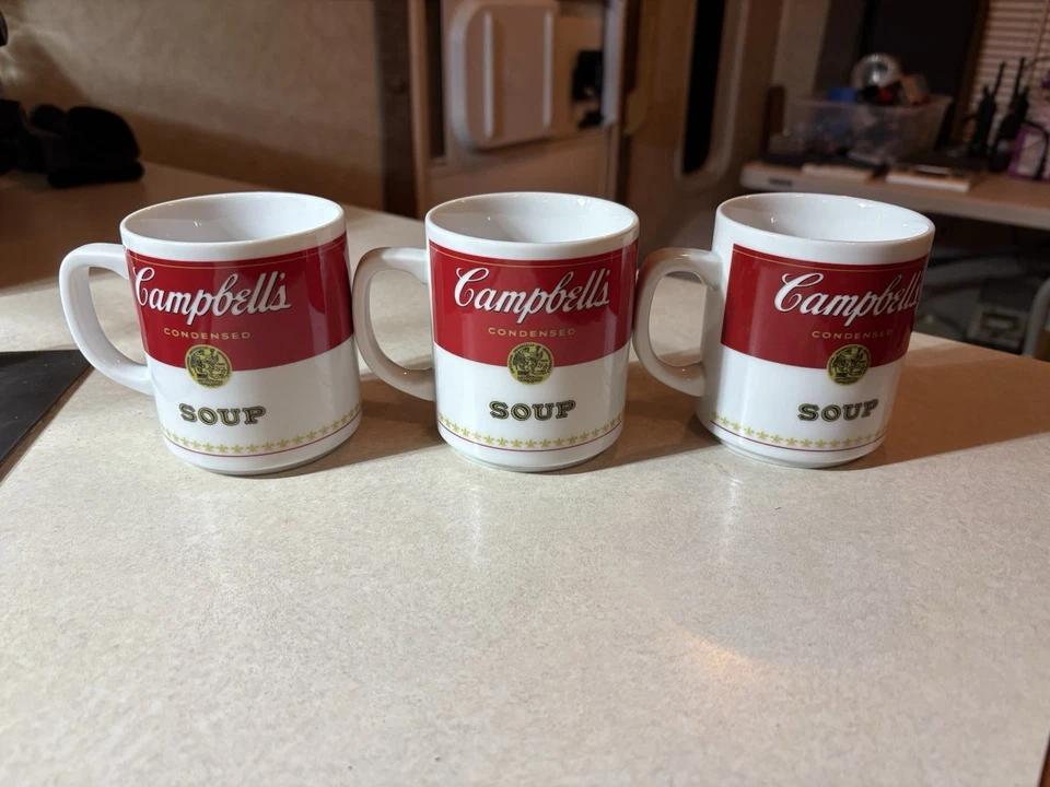 Tazas sopera Corning Campbell's vintage - ¡Juego de 3 nunca usadas! Foto 1 de 4